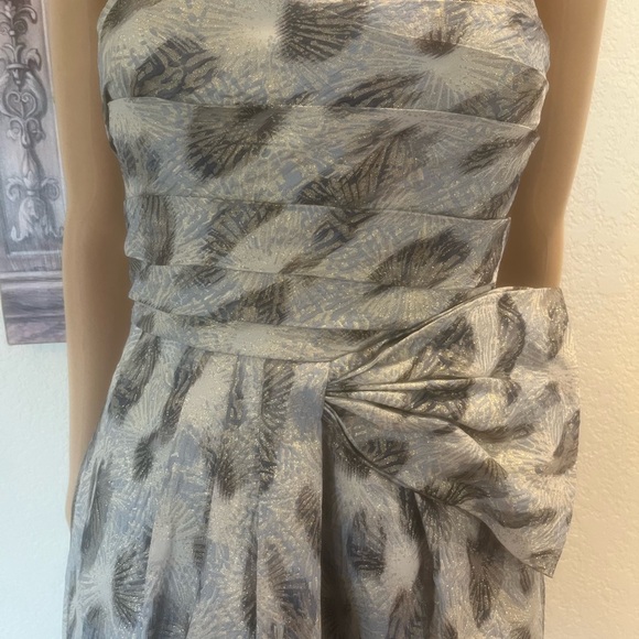 BCBG MaxAzria Jacquard Strapless Dress, Size 8 - Picture 7 of 14